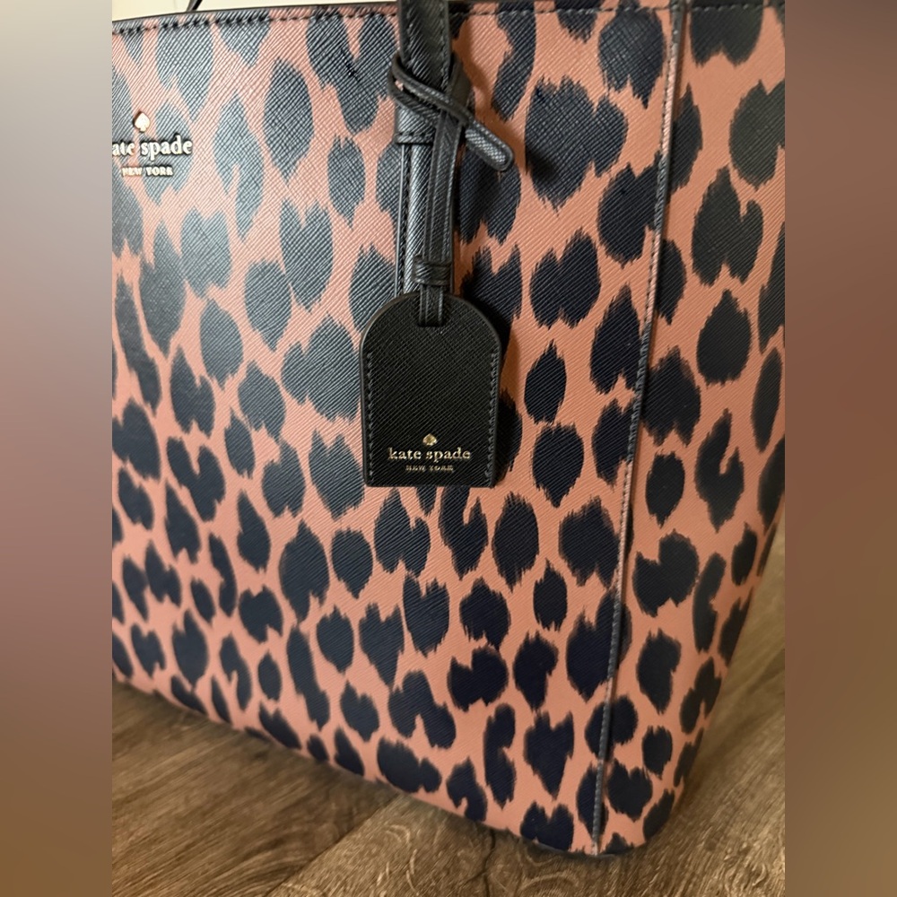 Kate Spade Schuyler Spotted Animal Print Medium Tote - Picture 2 of 15